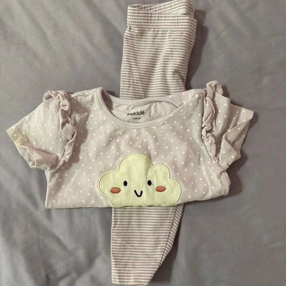 Carters Purple pant outfit 12 month